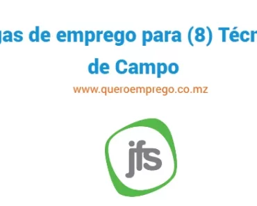 A JFS San está a recrutar (8) Técnicos de Campo