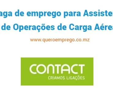 A Contact está a recrutar (1) Assistente de Operações de Carga Aérea