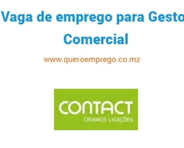 A Contact está a recrutar (1) Gestor Comercial