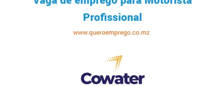 A Cowater está a recrutar (1) Motorista Profissional