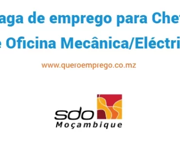 A SDO está a recrutar (1) Chefe de Oficina Mecânica/Eléctrica