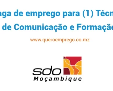 A SDO está a recrutar (1) Técnico de Comunicação e Formação