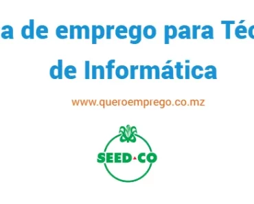 A Seed Co está a recrutar (1) Técnico de Informática