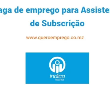 A ĺndico Seguros está a recrutar (1) Assistente de Subscrição