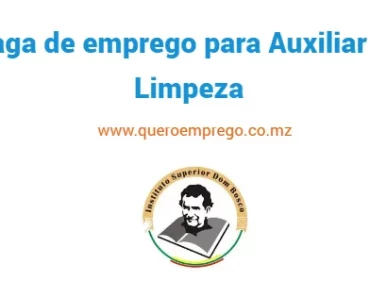 O Instituto Superior Dom Bosco (ISDB) está a recrutar (1) Auxiliar de Limpeza