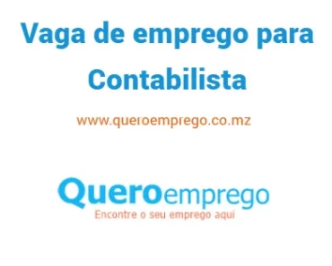 Vaga de emprego para Contabilista