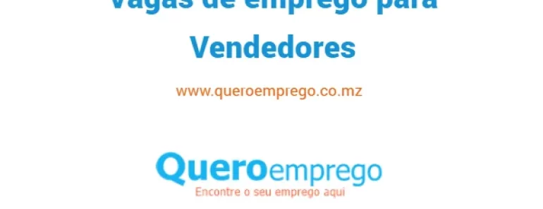 Vagas de emprego para Vendedores